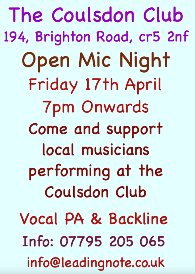 Coulsdon Club Event